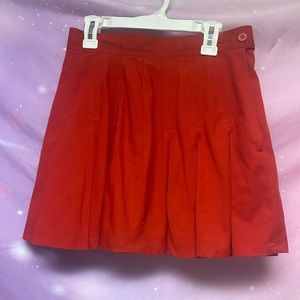 Red Pleated Vintage skirt